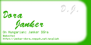 dora janker business card